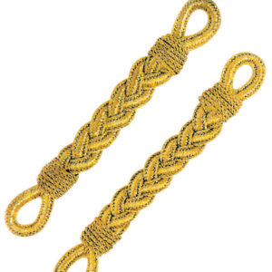 Coppia trecce dorate